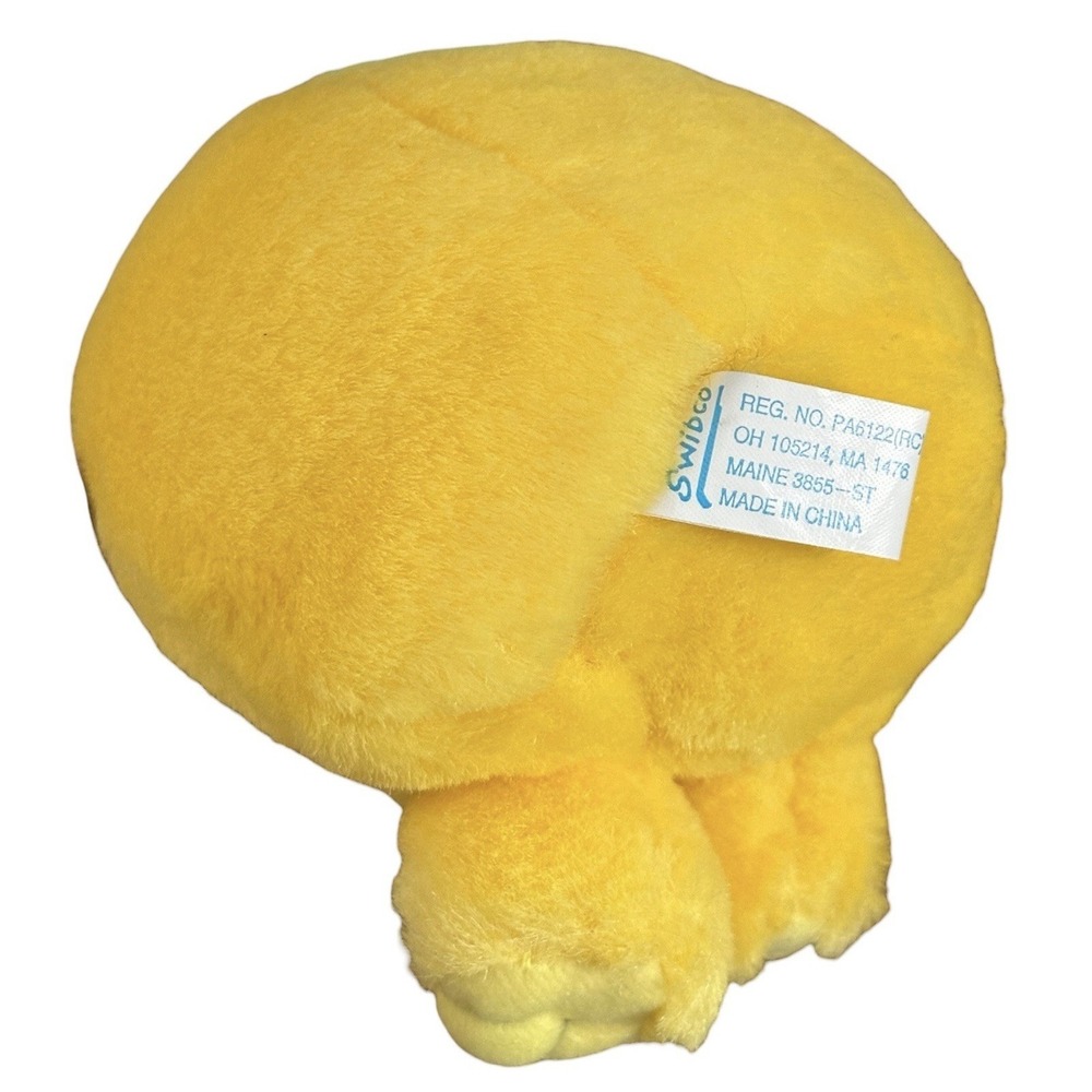 Swibco Puffkins Happy Face Bean Bag Plush Yellow Collectible with‎ Tags - Picture 6 of 8